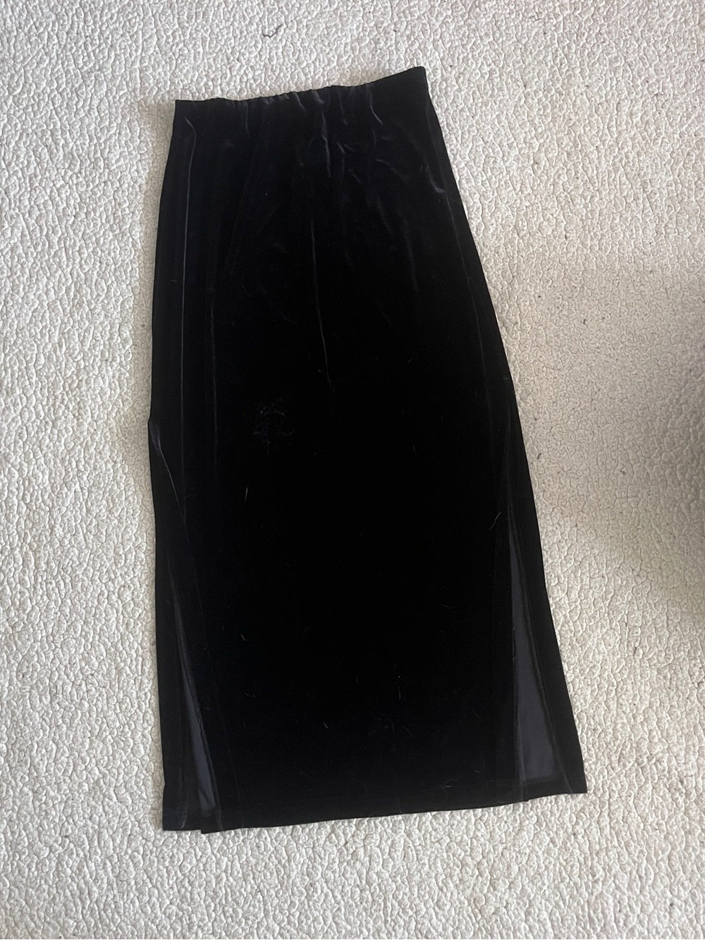 A. Byer Black Velvet Maxi Skirt